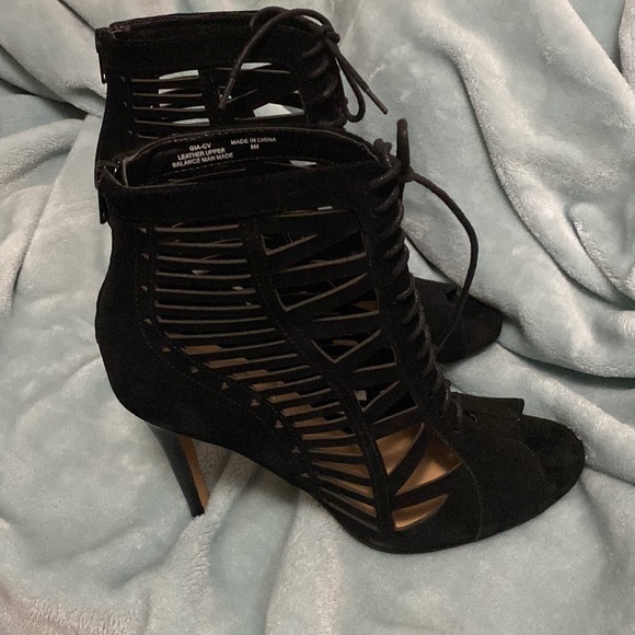 Crown Vintage Open toe Stiletto Booties size 8 - Picture 6 of 8